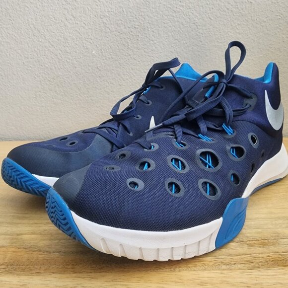 Nike Mens Zoom Hyperquickness TB Basketball Shoes 749883-404 Royal Blue Size 15 - Picture 2 of 13